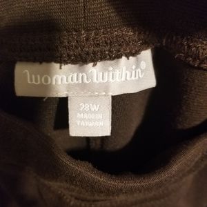 Brown stretch dress pants